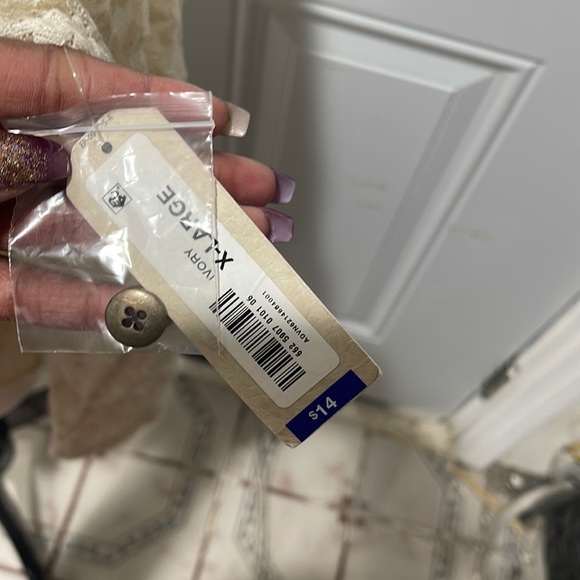 Lace Peplum Cardigan - Picture 7 of 7